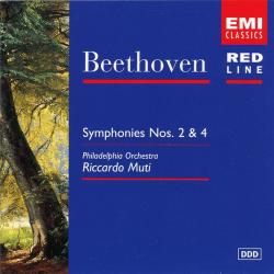 BEETHOVEN Symphonies Nos. 2 & 4 Фирменный CD 