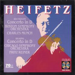 HEIFETZ Beethoven Concerto In D, Brahms Concerto In D Фирменный CD 