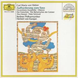 CARL MARIA VON WEBER Aufforderung Zum Tanz / Ouvertüren : Eryanthe . Oberon . Der Freischütz . Der Beherrscher Der Geister . Abu Hassan . Peter Schmoll Фирменный CD 