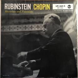 RUBINSTEIN   CHOPIN MAZURKAS AND POLONAISES Виниловая пластинка 