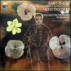SAINT-SAENS The Five Piano Concertos / Septet LP-BOX 