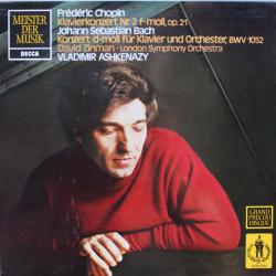 Bach, Chopin, Vladimir Ashkenazy Klavierkonzert Nr. 2 F-Moll / Konzert D-Moll Für Klavier Виниловая пластинка 