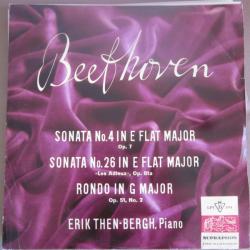 BEETHOVEN Sonata No. 4 In E Flat Major (Op.7), Sonata No. 26 In E Flat Major "Les Adieux" (Op.81a), Rondo In G Major (Op.51 No. 2) Виниловая пластинка 