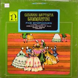 SAMMARTINI Five Symphonies Виниловая пластинка 