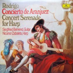 RODRIGO Concierto De Aranjuez / Concert Serenade For Harp Виниловая пластинка 