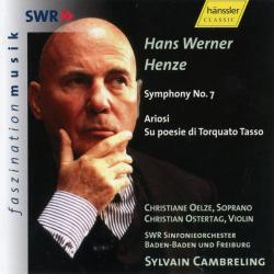 Hans Werner Henze Symphony N°7 - Ariosi Su Poesie Di Torquato Tasso Фирменный CD 