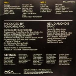 NEIL DIAMOND Hot August Night Фирменный CD 