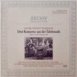TELEMANN Drei Konzerte Aus Der Tafelmusik Виниловая пластинка 