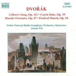 DVORAK A Hero's Song, Op. 111 • Czech Suite, Op. 39 • Hussite Overture, Op. 67 • Festival March, Op. 54 Фирменный CD 