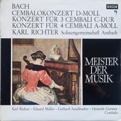 BACH Cembalokonzert D-Moll / Konzert Für 3 Cembali C-Dur / Konzert Für 4 Cembali A-Moll Виниловая пластинка 