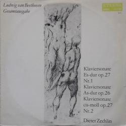 BEETHOVEN Klaviersonate Es-dur Op.27 Nr.1 / Klaviersonate As-dur Op.26 / Klaviersonate Cis-moll Op.27 Nr.2 Виниловая пластинка 