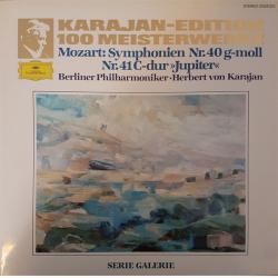 BERLINER PHILHARMONIKER Karajan-Edition 100 Meisterwerke - Mozart: Symphonien Nr.40 G-Moll, Nr.41 C-Dur "Jupiter" Виниловая пластинка 
