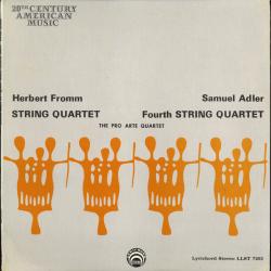 HERBERT FROMM String Quartet / Fourth String Quartet Виниловая пластинка 