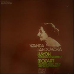 WANDA LANDOWSKA Haydn Cembalokonzert Nr.11 Mozart Klavierkonzert Nr.26 "Krönungskonzert" Виниловая пластинка 