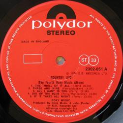 ROXY MUSIC Country Life Виниловая пластинка 