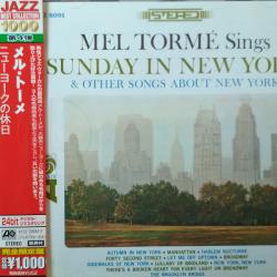 MEL THORME SUNDAY IN NEW YORK & OTHER SONGS ABOUT NEW YORK Фирменный CD 