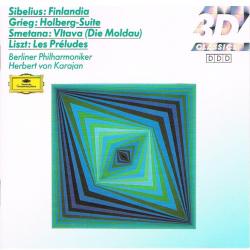 Sibelius, Grieg, Smetana, Liszt Finlandia / Holberg Suite / Vltava / Les Préludes Фирменный CD 