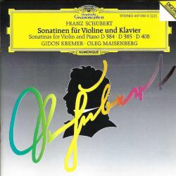 SCHUBERT Sonatinas For Violin And Piano D 384 · D 385 · D 408 Фирменный CD 