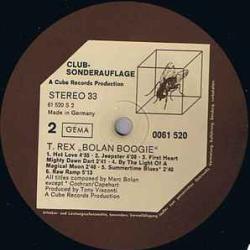 T. REX BOLAN BOOGIE Виниловая пластинка 