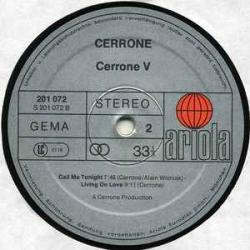 CERRONE V Виниловая пластинка 