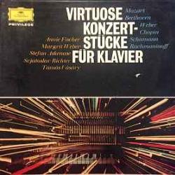 VIRTUOSE KONZERTSTUCKE FUR KLAVIER MOZART  BEETHOVEN  WEBER  CHOPIN  SCHUMANN  RACHMANINOFF LP-BOX 