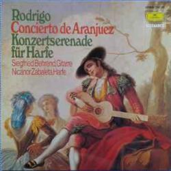 RODRIGO CONCIERTO DE ARANJUEZ  KONZERTSERENADE FUR HARFE Виниловая пластинка 