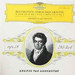 BEETHOVEN STREICHQUARTETTE D-DUR OP. 18 NR. 3 UND C-MOLL OP. 18 NR. 4 Виниловая пластинка 