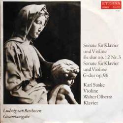 BEETHOVEN Sonate Für Klavier Und Violine Es-Dur Op. 12 Nr. 3 / Sonate Für Klavier Und Violine G-dur Op. 96 Виниловая пластинка 
