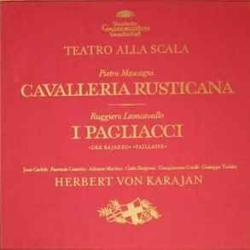 HERBERT VON KARAJAN CAVALLERIA RUSTICANA  I PAGLIACCI LP-BOX 