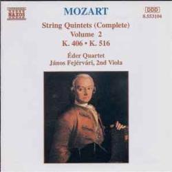 MOZART String Quintets (Complete) Volume 2 - K. 406 • K. 516 Фирменный CD 