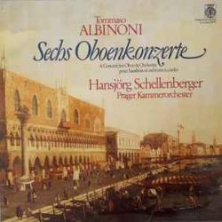 Tomaso Albinoni   Hansjörg Schellenberger   Prague Chamber Orchestra Sechs Oboenkonzerte Виниловая пластинка 