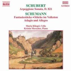 SCHUBERT   SCHUMANN Arpeggione Sonata, D.821 / Fantasiestücke - Stücke Im Volkston - Adagio And Allegro Фирменный CD 