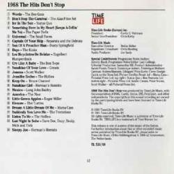 VARIOUS 1968 THE SPIRIT OF THE 60s THE HITS DON'T STOP Фирменный CD 
