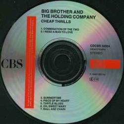 BIG BROTHER AND THE HOLDING COMPANY CHEAP THRILLS Фирменный CD 