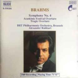 BRAHMS Symphony No. 4 / Academic Festival Overture / Tragic Overture Фирменный CD 