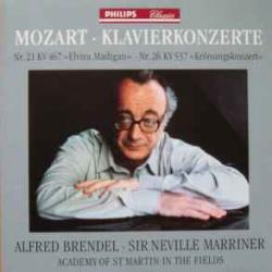 MOZART Klavierkonzerte Nr. 21 KV 467 »Elvira Madigan« • Nr. 26 KV 537 »Krönungskonzert« Фирменный CD 