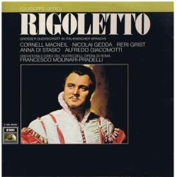 VERDI Rigoletto Grosser Querschnitt In Italienischer Sprache Виниловая пластинка 