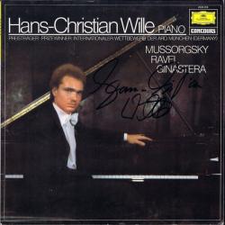 HANS-CHRISTIAN WILLE   MUSSORGSKY   RAVEL   GINASTERA PIANO Виниловая пластинка 
