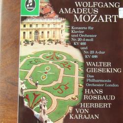 MOZART Konzert Für Klavier Und Orchester Nr.20 d-moll KV466 und Nr.23 A-dur KV488 Виниловая пластинка 