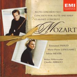 MOZART Flute Concerto No. 1 / Concerto For Flute And Harp / Clarinet Concerto Фирменный CD 