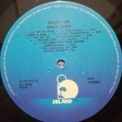 GRACE JONES Island Life Виниловая пластинка 
