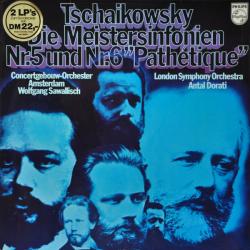 TSCHAIKOWSKY Die Meistersinfonien Nr.5 Und Nr.6 "Pathétique" Виниловая пластинка 