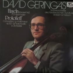 DAVID GERINGAS Konzert Nr. 2 D-dur = Major / Concertino G-moll = minor Op. 132 Für Violoncello & Orchester Виниловая пластинка 