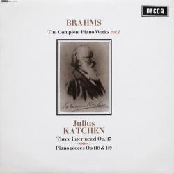 BRAHMS THE COMPLETE PIANO WORKS VOL. 1 Виниловая пластинка 
