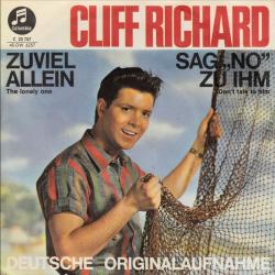CLIFF RICHARD Sag' "No" Zu Ihm / Zuviel Allein Виниловая пластинка 