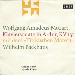 MOZART Klaviersonate In A-dur, Kv 331 Mit Dem »Türkischen Marsch« Виниловая пластинка 