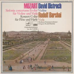 Mozart, David Oistrach Sinfonia Concertante Es-Dur Für Violine Und Viola, Konzert C-Dur Für Flöte Und Harfe Виниловая пластинка 