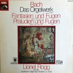 BACH Das Orgelwerk Folge 1 - Fantasien Und Fugen BWV 537, 542 / Präludien Und Fugen BWV 541,543,545 Виниловая пластинка 