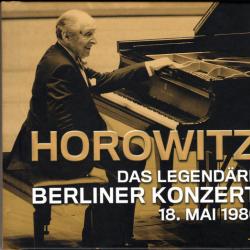 HOROWITZ Das Legendäre Berliner Konzert 18. Mai 1986 Фирменный CD 