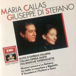 Maria Callas / Giuseppe di Stefano Duos D'Opéras Italiens = Italian Opera Duets = Italienische Opernduette Фирменный CD 